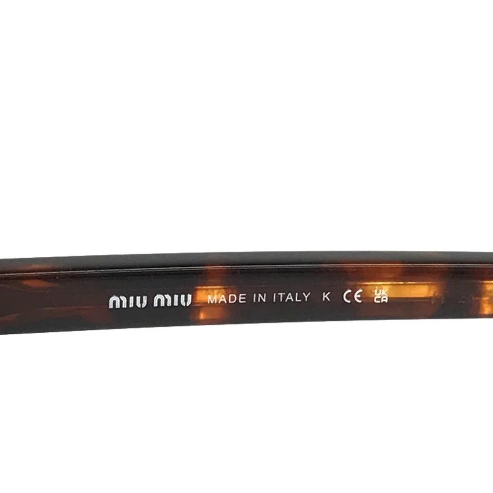 Miu Miu Eyeglasses Frames SMUA06 14L-08N Brown Havana Tortoise Gold 54-17-140